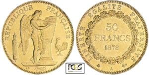 50 francs Génie - 1878 A (Paris)