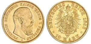 Allemagne - Prusse - Friedrich III - 10 mark 1888 A
