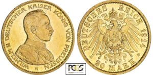 Allemagne - Prusse - Wilhelm II - 20 mark 1914  A