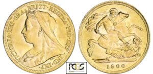 Angleterre - Victoria - 1/2 souverain 1900 Angleterre - Victoria - 1/2 souverain 1900