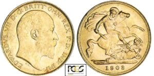 Angleterre - Edward VII - 1/2 souverain 1903 Angleterre - Edward VII - 1/2 souverain 1903