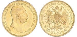 Autriche - Franz Josef - 10 corona 1908