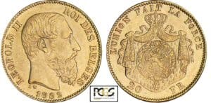 Belgique - Léopold II - 20 francs 1882 Belgique - Léopold II - 20 francs 1882