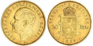 Bulgarie - Ferdinand - 20 leva 1894 Bulgarie - Ferdinand - 20 leva 1894