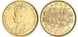 Canada - Georges V - 5 dollars 1913 Canada - Georges V - 5 dollars 1913
