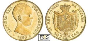 Espagne - Alfonso XIII - 20 pesetas 1890 * 90 (Madrid) Espagne - Alfonso XIII - 20 pesetas 1890 * 90 (Madrid)