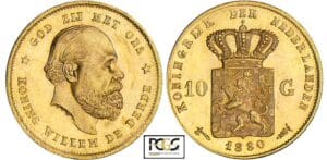 Pays-Bas - Willem - 10 gulden 1880 Pays-Bas - Willem - 10 gulden 1880