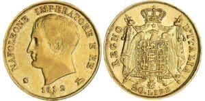 Italie - Règne d'Italie - 20 lire 2ème type - 1812 M (Milan)