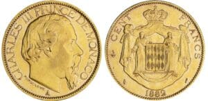 Monaco - Charles III - 100 francs 1882 A (Paris)