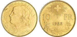 Suisse - 10 francs 1922 Suisse - 10 francs 1922