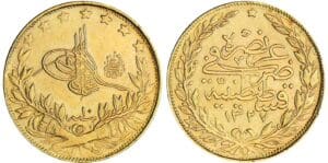 Turquie - Mohammed V - 100 piastres ١٣٢٧ / ١٠ (1918)