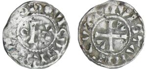Louis VI - Denier d'Etampes - 6ème type