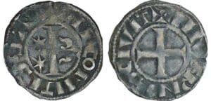 Nivernais - Comté de Nevers - Mahaut II - Denier