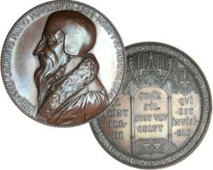 Suisse - Importante médaille de Jean Calvin 1509-1564 (frappée en 1835) Suisse - Importante médaille de Jean Calvin 1509-1564 (frappée en 1835)