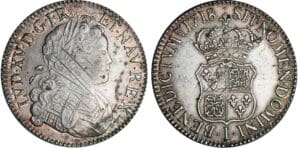 Louis XV - Ecu de France-Navarre - 1718 I (Limoges) Louis XV - Ecu de France-Navarre - 1718 I (Limoges)