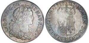 Louis XV - Ecu de France-Navarre - 1718 M (Toulouse) Louis XV - Ecu de France-Navarre - 1718 M (Toulouse)