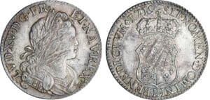 Louis XV - Ecu de France-Navarre - 1719 B (Rouen) Louis XV - Ecu de France-Navarre - 1719 B (Rouen)