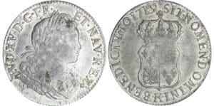 Louis XV - Ecu de France-Navarre - 1719 K (Bordeaux) Louis XV - Ecu de France-Navarre - 1719 K (Bordeaux)