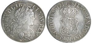 Louis XV - Ecu de France-Navarre - 1719 M (Toulouse) Louis XV - Ecu de France-Navarre - 1719 M (Toulouse)
