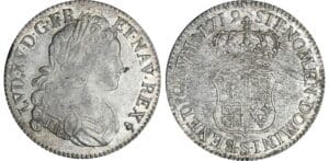 Louis XV - Ecu de France-Navarre - 1719 S (Reims) Louis XV - Ecu de France-Navarre - 1719 S (Reims)