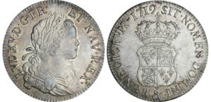 Louis XV - Ecu de France-Navarre - 1719 & (Aix) Louis XV - Ecu de France-Navarre - 1719 & (Aix)