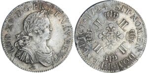 Louis XV - Ecu aux huit L - 1724 B (Rouen)