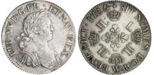 Louis XV - Ecu aux huit L - 1725 W (Lille)