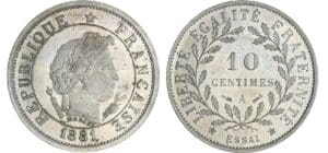 10 centimes type Merley - 1881 essai