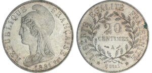 20 centimes type Dupré - 1881 essai