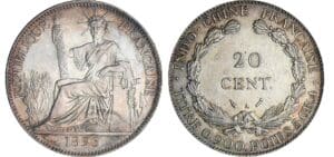 Indochine - 20 cent - 1896 A (Paris) torche Indochine - 20 cent - 1896 A (Paris) torche