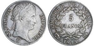 5 francs Napoléon revers empire - 1813 R (Rome)