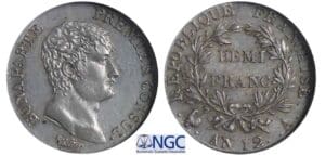 1/2 franc Bonaparte premier consul - An 12 A (Paris) 1/2 franc Bonaparte premier consul - An 12 A (Paris)