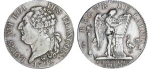 1/2 écu de 3 livres type FRANCOIS - 1792 A (Paris)
