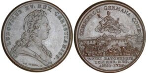 Médaille - Louis XV (1715-1774) - Port de Bayonne 1726 Médaille - Louis XV (1715-1774) - Port de Bayonne 1726