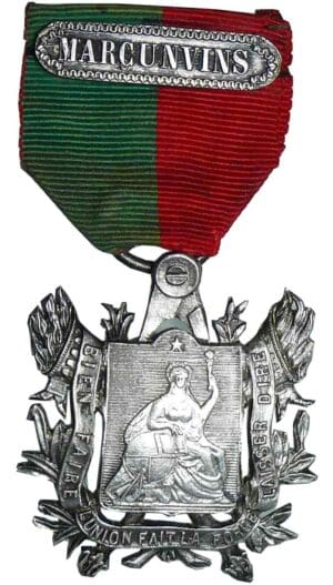 Médaille franc-maçonnique - Association Marcunvins