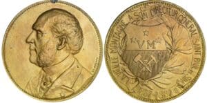 Belgique - Médaille, la vielle montagne, 50ème anniversaire à son directeur général Saint Paul de Sincay - 1887 Belgique - Médaille, la vielle montagne, 50ème anniversaire à son directeur général Saint Paul de Sincay - 1887
