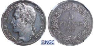 Belgique - Léopold 1er - 5 francs 1847