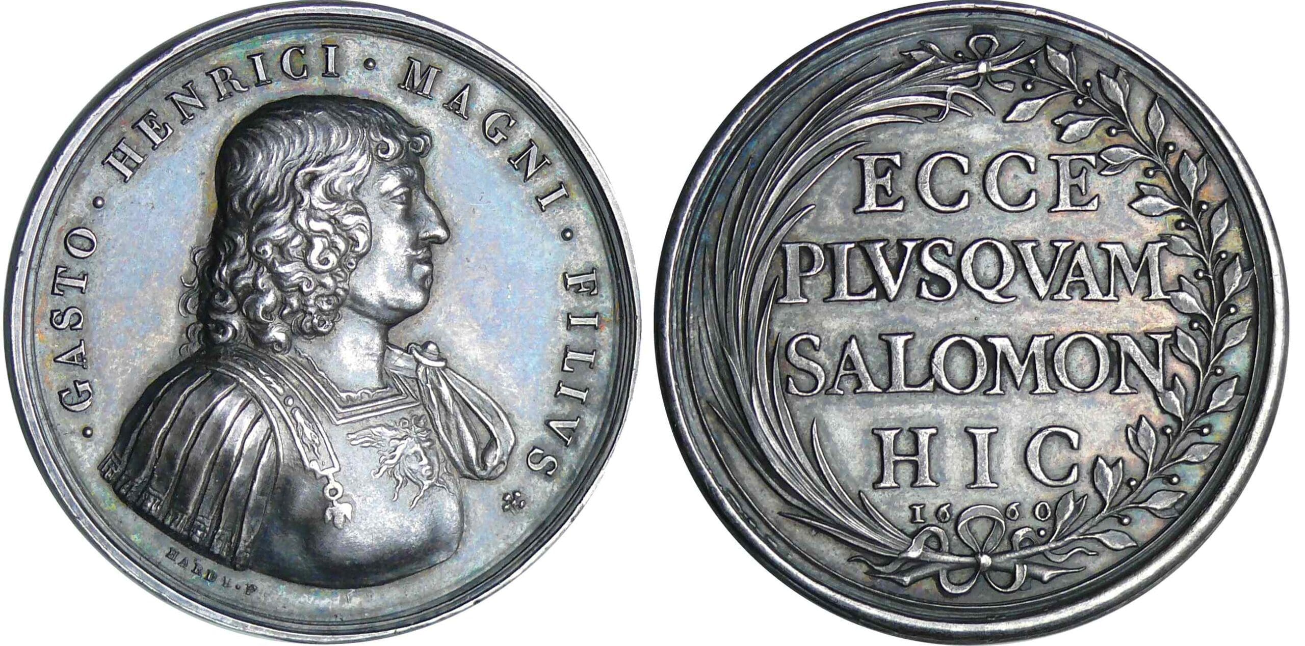 Luxembourg - Gaston d'Orléans - Médaille - Frappée à l'occasion de sa mort - 1660 Luxembourg - Gaston d'Orléans - Médaille - Frappée à l'occasion de sa mort - 1660