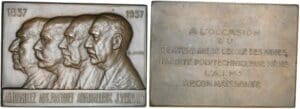 Belgique - Plaquette - 100ème anniversaire de l'école des mines de Mons - 1937 Belgique - Plaquette - 100ème anniversaire de l'école des mines de Mons - 1937