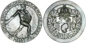 Belgique - Médaille - Ecole supérieure de Gent - 1915 Belgique - Médaille - Ecole supérieure de Gent - 1915