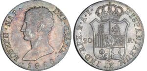 Espagne - Joseph Napoléon - 20 reales 1810 (Madrid)