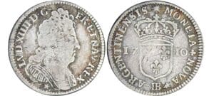 Louis XIV - 11 sols de Strasbourg - 1711 BB (Strasbourg)