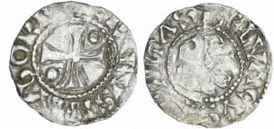 Picardie - Evêché de Beauvais - Hervé et Hugues Capet - Denier Picardie - Evêché de Beauvais - Hervé et Hugues Capet - Denier