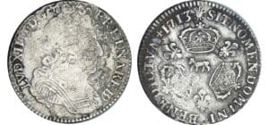 Louis XIV - 1/10 écu de Béarn aux 3 couronnes - 1713 (Pau) Louis XIV - 1/10 écu de Béarn aux 3 couronnes - 1713 (Pau)