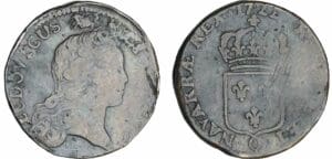Louis XV - Sol au buste enfantin - 1722 Q (Perpignan) Louis XV - Sol au buste enfantin - 1722 Q (Perpignan)