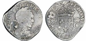 Charles IX - Teston - 8ème type dit "Morveux" - 1563 (Orléans) Charles IX - Teston - 8ème type dit "Morveux" - 1563 (Orléans)