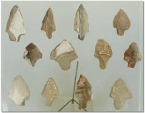 Néolithique - Lot de 12 grandes pointes en silex Néolithique - Lot de 12 grandes pointes en silex