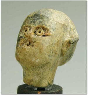 Egypte - Tête en calcite - 633-332 av. J.-C.