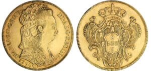 Brésil - Maria I - 6200 reis 1790 B (Bahia) Brésil - Maria I - 6200 reis 1790 B (Bahia)