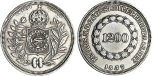 Brésil - 1200 reis 1857 Brésil - 1200 reis 1857